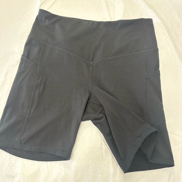 Women's Black Athletic Shorts - Picture 1 of 5